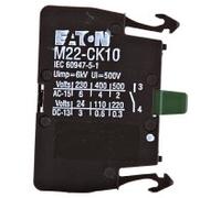 Eaton Élément de contact M22-CK10 1 NO (T) 230/400/500 V AC, 24/110/220 V DC