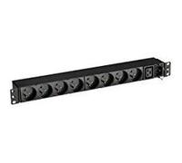 Eaton FlexPDU Unité de distribution électrique 8 FR 1 AC Outlet (S) 1U Noir (PDU) - Distributeur de courant unités (PDU) (standard, 1U, Noir, ce, 220-240, 16 A) G