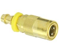 Eaton Hansen FTS306HP Potence de tuyau droit en laiton cannelé Raccord hydraulique, douille, tuyau ID 3/8", corps 3/8"