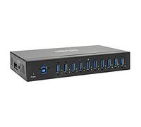 Eaton Hub USB 3.x 10 Ports de qualité Industrielle (5 Gbit/s) - Immunité ESD 20 KV, boîtier en métal, montable