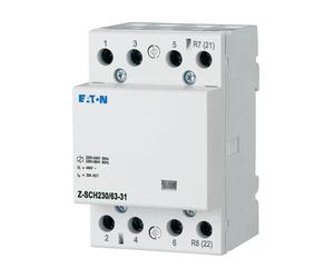Eaton Installation Contacteur 230VAC 50Hz 3NO+1NC 63A 3HP Z-SCH230/63-31 - 248858