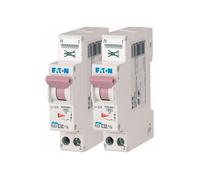 Eaton - Lot De 2 Disjoncteurs Auto 32a Plg , Ph+n, Borne à Ressort, 4,5ka (en 60898) Courbe C