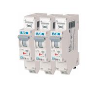 Eaton - Lot De 3 Disjoncteurs Auto 16a Plg, Ph+n, Borne à Ressort, 4,5ka (en 60898) Courbe C