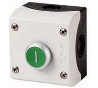 Eaton Eaton Bouton-poussoir 1S1Ö, plat, vert, montage en saillie M22-D-G-X1/KC11/I Quantité:1