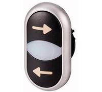 Eaton M22-DDL-S-X226/X26 Bouton-poussoir à double touche collerette plastique 1 pc(s)