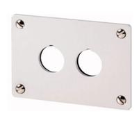 Eaton M22-E2 216543 Installation frame 2 emplacements (Ø x H) 22 mm x 72 mm NOT-AUS gris 1 pc(s) Piece