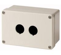 Eaton M22-I2M-SAL 118459 Boîtier en saillie 2 emplacements (Ø x H) 22 mm x 84 mm gris 1 pc(s)