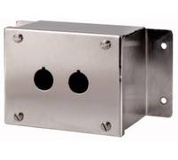 Eaton M22-I2M/SS 118458 Boîtier en saillie 2 emplacements (Ø x H) 22 mm x 84 mm gris 1 pc(s)