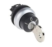 Bouton à clé, 3 pos., à Accrochage