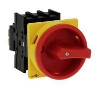 Eaton P1-40/EA/SVB Commutateur à cames refermable, avec arrêt d'urgence 40 A 690 V 1 x 90 ° jaune, rouge 1 pc(s)