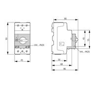 Eaton PKZM0-2,5-SPI16, Bouton + interrupteur