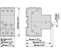 Eaton PKZM01 Disjoncteur De Circuit De Moteur 3 Pôles 4-6.3A - 278483