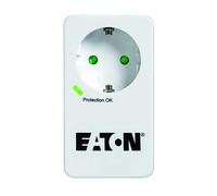 Eaton Protection Box 1 TEL@ DIN Adaptateur de prise avec protection contre les surtensions (prise Schuko, protection téléphone) Blanc
