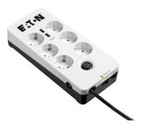 Eaton Protection Box 6 USB Tel@ Din - Protection contre les surtensions - CA 220-250 V - 2500 Watt - connecteurs de sortie : 6 - blanc