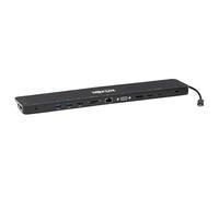 Eaton Station d’accueil USB-C -Triple écran, 4K HDMI à 30 Hz, DisplayPort, VGA, USB-A 3.2 Gen 1, port Gigabit Ethernet, charge rapide 100W, Noir (U442-DOCK7D-B)