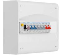 EATON - Tableau 1 rangée pré-équipé 1 inter. diff. 40A type AC + 8 disjoncteurs