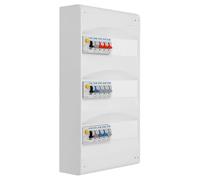 EATON - Tableau 3 rangées pré-équipé 3 inter. diff. 40A + 12 disjoncteurs