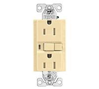 Eaton TRAFCI15V Prise AFCI inviolable 15 A Finition ivoire