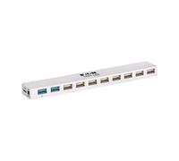 Tripp Lite Hub USB U360-010C-2X3 - USB 3.2 Gen 1 Micro-B 5000 Mbit/s Blanc