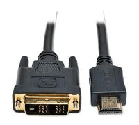 Eaton Tripp Lite Câble Adaptateur HDMI vers DVI, Câble bidirectionnel, M/M, 1080p à 60Hz HD Resolution, 1,8 Mètres, Garantie à Vie (P566-006)