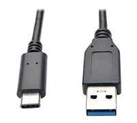 Eaton Tripp Lite Câble USB-C vers USB-A, USB 3.2 Gen 2 Jusqu’à 10 Gbps Data Speeds, M/M, 90cm, Garantie à Vie (U428-003-G2)