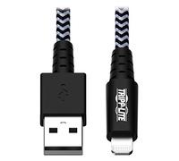 Eaton Tripp Lite CâbleUSB vers Lightning, Robuste en nylon tressé, certifié MFi pour Apple iPhone, iPad et iPod - 1,8 mètre, Garantie de 2 ans (M100-006-HD)