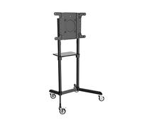 Rolling TV/Monitor Cart for 37" to 70" Flat-Screen Displays, Rotating Portrait/Landscape Mount - Pied - full-motion - pour TV / moniteur - acier -