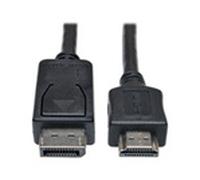 Tripp Lite 6ft DisplayPort to HDMI Adapter Cable Video / Audio Cable DP M/M 6' - Câble adaptateur - DisplayPort mâle pour HDMI mâle - 1.8 m - noir