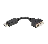 Eaton DisplayPort vers DVI Adapter Cable Converter Extender, mâle-à-femelle, résolution 1080p à HD, port displayPort ++ double mode, câble de 15,24cm (P134-000)