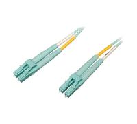 Eaton Tripp Lite Series 10Gb/40Gb/100Gb Duplex Multimode 50/125 OM4 LSZH Fiber Patch Cable (LC/LC), Aqua, 10M (32.8 ft.) - Cordon de raccordement - LC multi-mode (M) pour LC multi-mode (M) - 10 m...