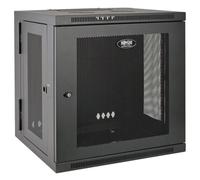 Eaton Tripp Lite Series 10U Wall Mount Rack Enclosure Server Cabinet Hinged w/ Door & Sides - Rack armoire - montable sur mur - noir - 10U - 19