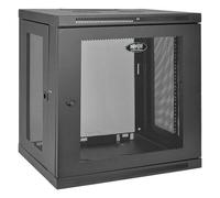 Eaton Tripp Lite Series 12U Wall Mount Rack Enclosure Server Cabinet w/ Door & Side Panels - Rack armoire - montable sur mur - noir - 12U - 19