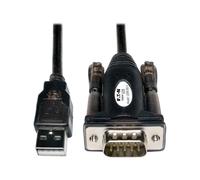 Eaton Tripp Lite Series 5ft USB to Serial Adapter Cable USB-A to DB9 RS-232 M/M 5' - Adaptateur série - USB - RS-232 - noir
