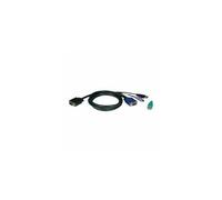 Eaton Tripp Lite Series 6ft USB / PS2 Cable Kit for KVM Switches B040 / B042 Series KVMs 6' - Kit de câbles clavier / vidéo / souris (KVM) - 1.8 m - moulé