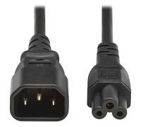 Tripp Lite Laptop Power Cord Adapter, C14 to C5 - 2.5A, 250V, H05VV-F, 2 m (6.6 ft.), Black - Câble d'alimentation - IEC 60320 C14 pour IEC 60320 C5