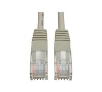 Eaton Tripp Lite Series Cat5e 350 MHz Molded (UTP) Ethernet Cable (RJ45 M/M), PoE - Gray, 7 ft. (2.13 m) - Cordon de raccordement - RJ-45 (M) pour RJ-45 (M) - 2.1 m - UTP - CAT 5e - moulé, bloqué...