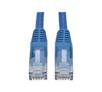 Eaton Tripp Lite Series Cat6 Gigabit Snagless Molded (UTP) Ethernet Cable (RJ45 M/M), PoE, Blue, 2 ft. (0.61 m), 50-Piece Bulk Pack - Cordon de raccordement - RJ-45 (M) pour RJ-45 (M) - 61 cm -...
