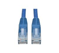 Eaton Tripp Lite Series Cat6 Gigabit Snagless Molded (UTP) Ethernet Cable (RJ45 M/M), PoE, Blue, 2 ft. (0.61 m) - Cordon de raccordement - RJ-45 (M) pour RJ-45 (M) - 61 cm - UTP - CAT 6 - moulé...