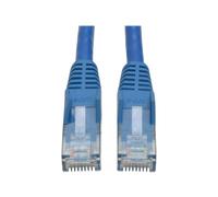 Eaton Tripp Lite Series Cat6 Gigabit Snagless Molded (UTP) Ethernet Cable (RJ45 M/M), PoE, Blue, 3 ft. (0.91 m) - Cordon de raccordement - RJ-45 (M) pour RJ-45 (M) - 0.9 m - UTP - CAT 6 - moulé...