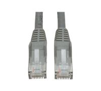 Eaton Tripp Lite Series Cat6 Gigabit Snagless Molded (UTP) Ethernet Cable (RJ45 M/M), PoE, Gray, 14 ft. (4.27 m) - Cordon de raccordement - RJ-45 (M) pour RJ-45 (M) - 4.3 m - UTP - CAT 6 - moulé...
