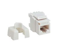 Eaton Tripp Lite Series Cat6 Keystone Lot de 25 Prises Jack Keystone Cat6 avec conformité PoE++ de Type 4 (4PPoE), Blanc, Ethernet RJ45, Krone/110 Punchdown, Conforme TAA