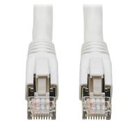 Eaton Tripp Lite Series Cat8 25G/40G Certified Snagless Shielded S/FTP Ethernet Cable (RJ45 M/M), PoE, White, 25 ft. (7.62 m) - Cordon de raccordement - RJ-45 (M) pour RJ-45 (M) - 7.62 m - S/FTP...