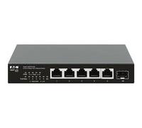 Eaton Tripp Lite series Desktop Gigabit Ethernet Unmanaged Switch PoE+ Pass-Through 5-Port 2.5 Gbps 70W Metal - Commutateur - non géré - 5 x 10/100/1000/2.5G (PoE+) + 1 x SFP+ 10 Go (liaison montante)