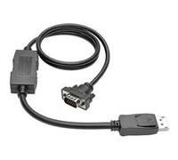 3ft DisplayPort to VGA Adapter Active Converter Cable Latches DP to HD15 DPort 1.2 M/M 3' - Câble d'écran - DisplayPort (M) pour HD-15 (VGA) (M) - 91
