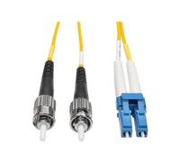 Eaton Tripp Lite Series Duplex Singlemode 9/125 Fiber Patch Cable (LC/ST), 3M (10 ft.) - Cordon de raccordement - mode unique LC (M) pour mode unique ST (M) - 3 m - fibre optique - duplex - 9 /...