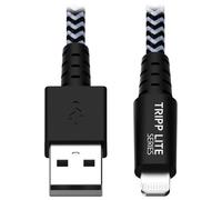 Eaton Câble USB vers Lightning, Robuste en nylon tressé, certifié MFi pour iPhone, iPad - 1,8 mètres (M100-006-HD)