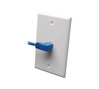 Eaton Tripp Lite Series Left-Angle Cat6 Gigabit Molded UTP Ethernet Cable (RJ45 Left-Angle M to RJ45 M), Blue, 10 ft. (3.05 m) - Cordon de raccordement - RJ-45 (M) pour RJ-45 (M) - 3 m - CAT 6 -...