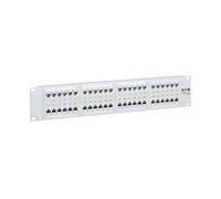 Eaton Tripp Lite Series Panneau de Brassage 48 Ports pour Applications PoE, Cat5/Cat5e/Cat6, Type 4 PoE++ (4PPoE), Ethernet RJ45, Montage en Rack 2U, Blanc, Conforme TAA, Garantie Fabricant à Vie