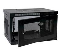 Eaton Tripp Lite Series SmartRack 6U Low-Profile Switch-Depth Wall-Mount Rack Enclosure Cabinet - Rack armoire - montable sur mur, montable sur sol - noir - 6U - 19" G