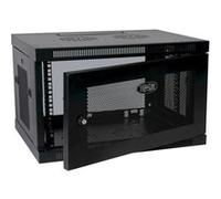 Eaton Tripp Lite Series SmartRack 6U Low-Profile Switch-Depth Wall-Mount Rack Enclosure Cabinet - Rack armoire - montable sur mur, montable sur sol - noir - 6U - 19" G